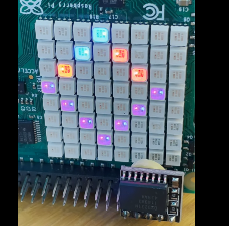 12-qubit hex display
